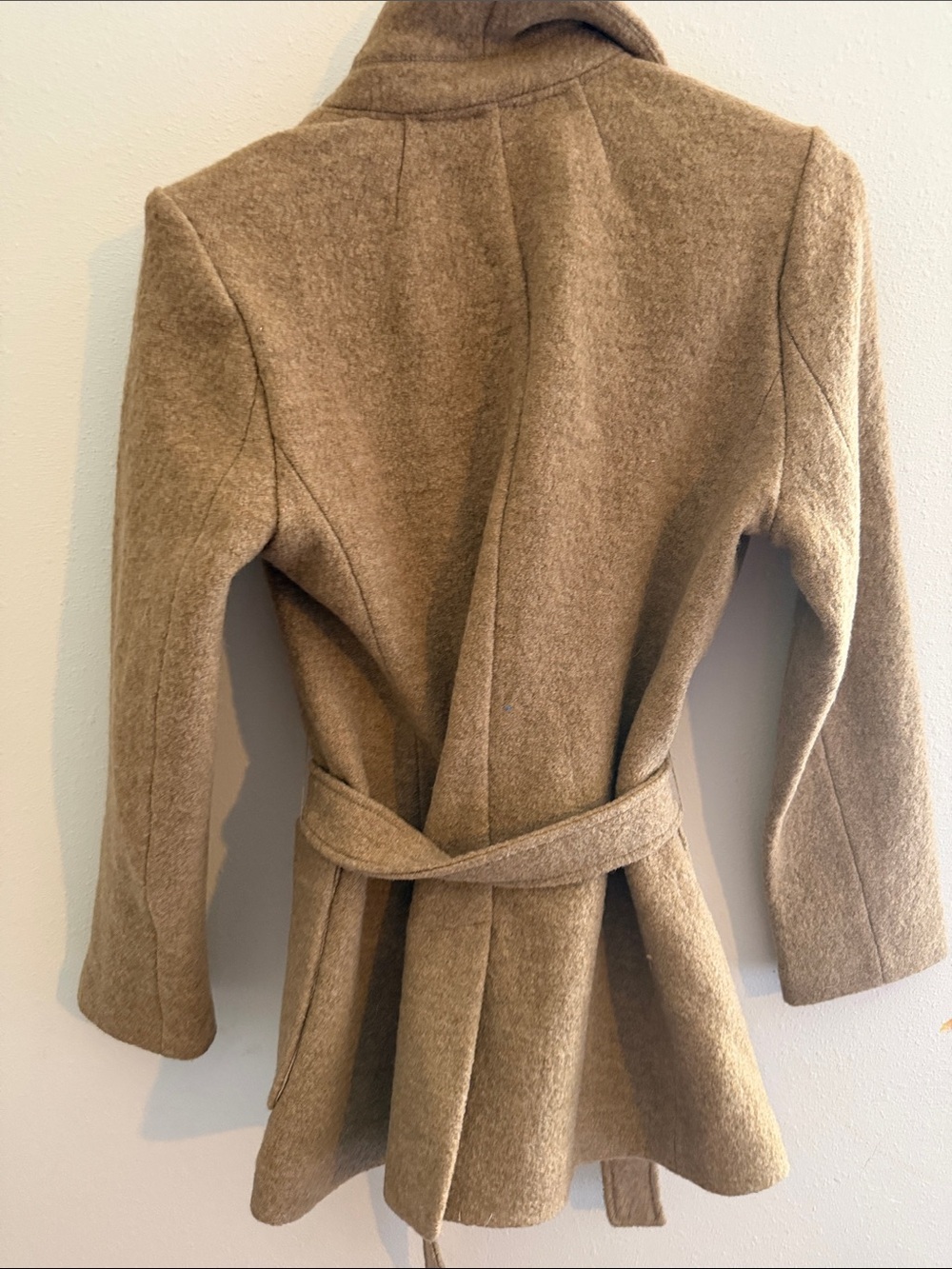 J. Crew Camel Wool-Blend Belted Coat - Picture 8 of 8